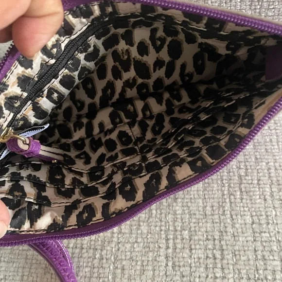 Nine West Vibrant Purple Wristlet Clutch - Picture 3 of 3